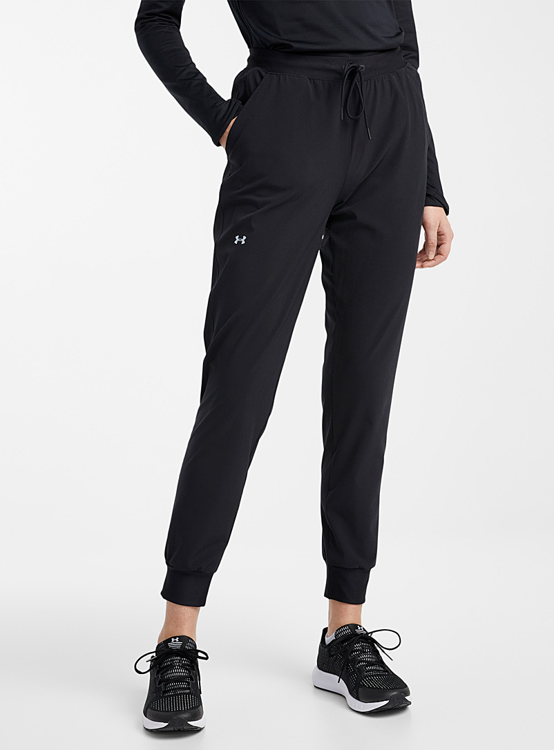 Under Armour Black UA Woven stretch pant for women