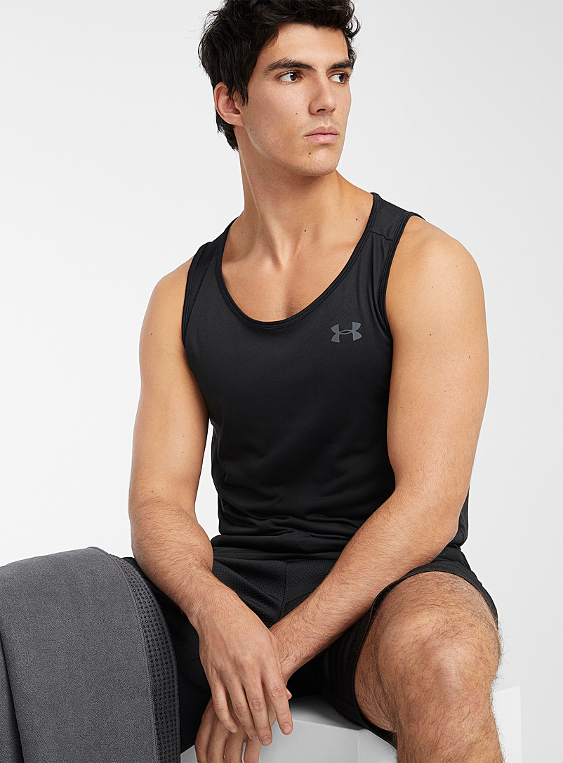 Under Armour Black Tech heathered loose tank for men