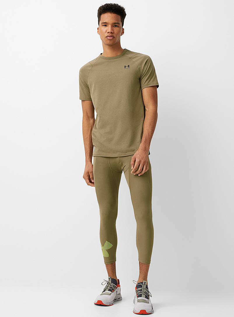 Under Armour Patterned Green Digital logo 3/4 legging for men
