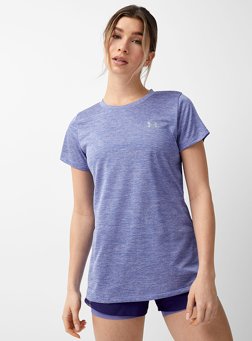 Under Armour: Le t-shirt chiné Twist Bleu pâle-bleu poudre pour femme