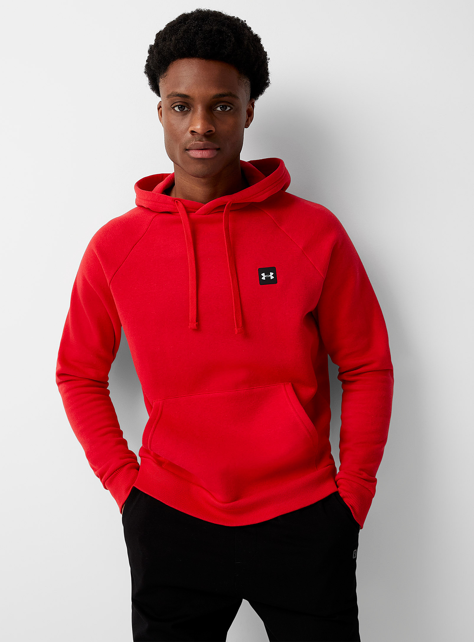 Under Armour Mens  Rival Fleece Lc Logo Hoodie In Red