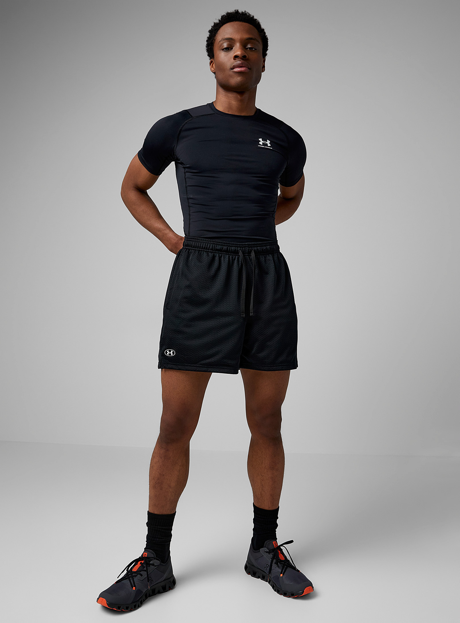 Under Armour Perforated Jersey Short In Black