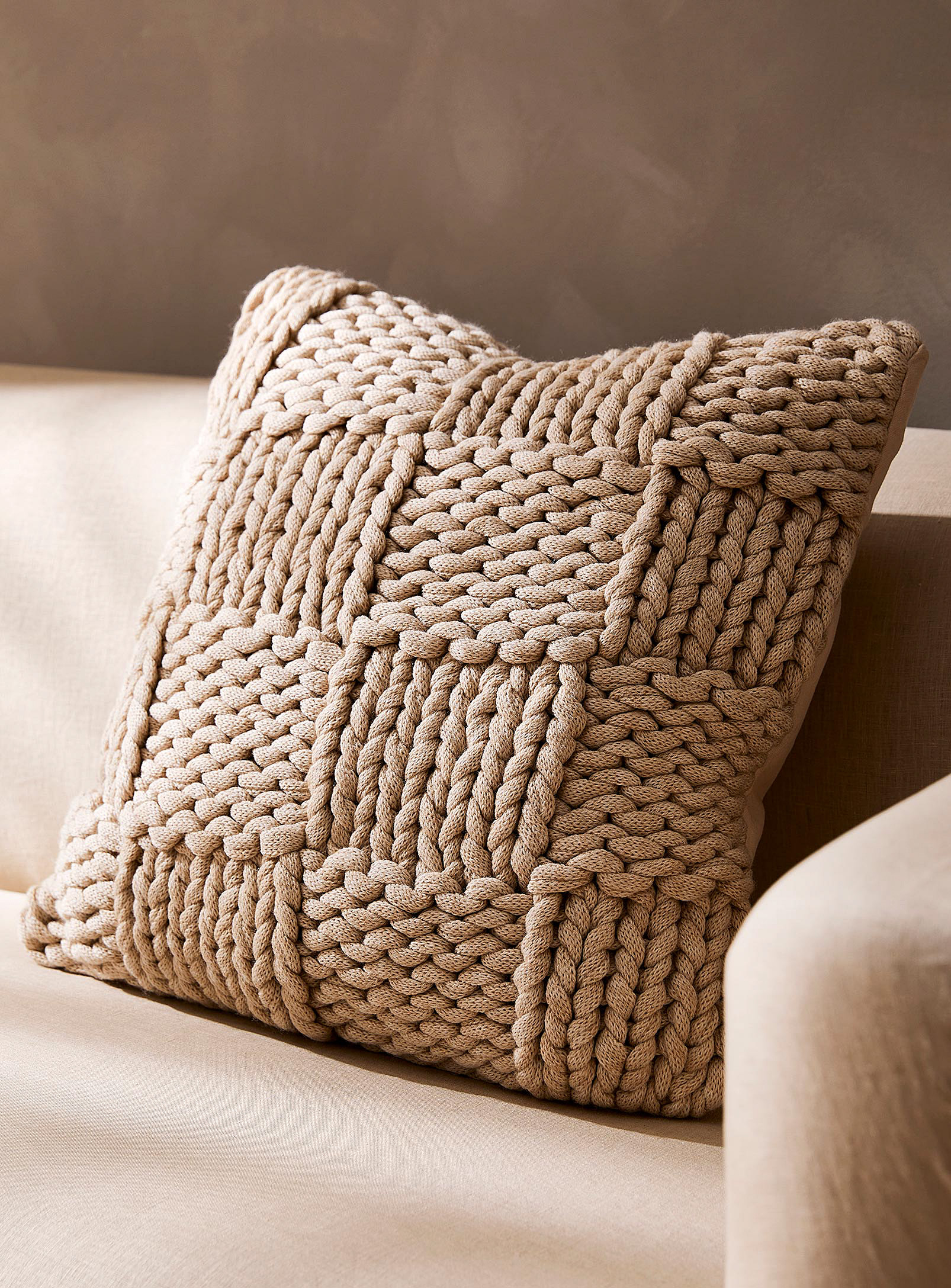 Simons Maison - XL weave knit cushion 50 x 50 cm