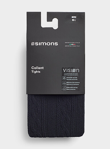 Solid twisted ribbed tights <b>Exclusive collection from Italy</b>