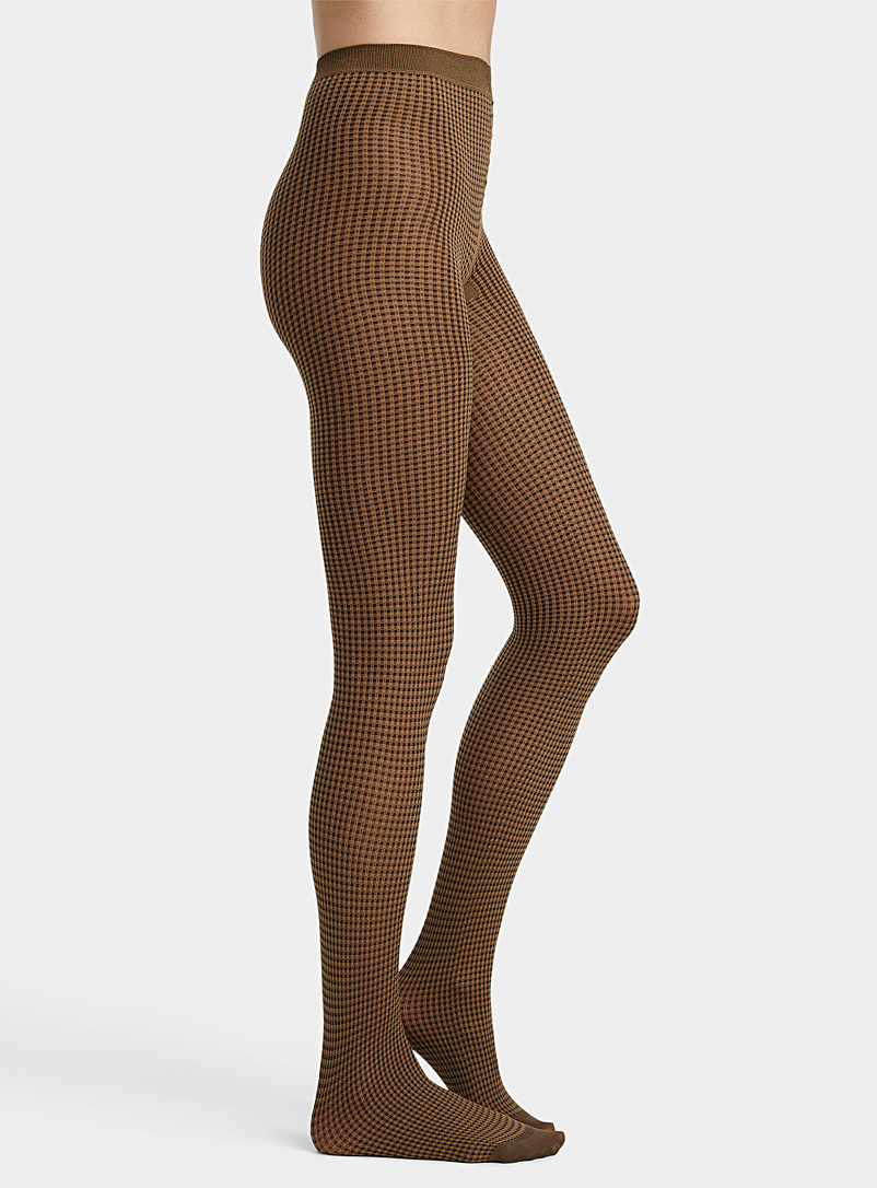 Simons Fawn Mini gingham tights for women