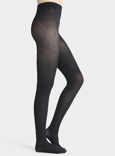 Le collant tricot pointelle g&eacute;o <b>Collection exclusive d'Italie</b>