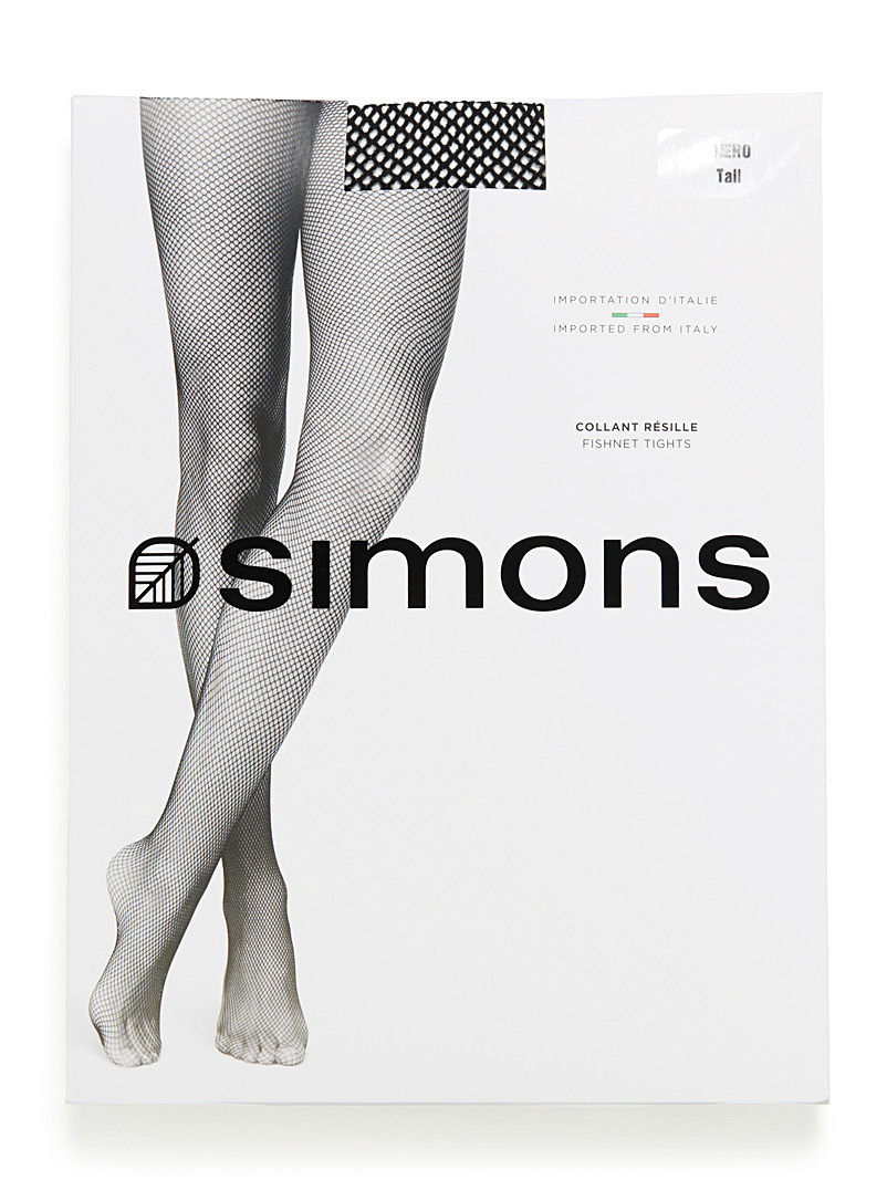 Simons Beige Essential fishnet tights for women