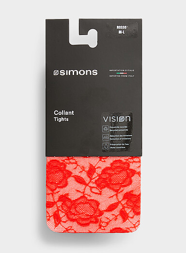 Rose lace pantyhose <b>Exclusive collection from Italy</b>
