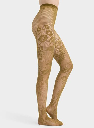 Floral fishnet tights <b>Exclusive collection from Italy</b>