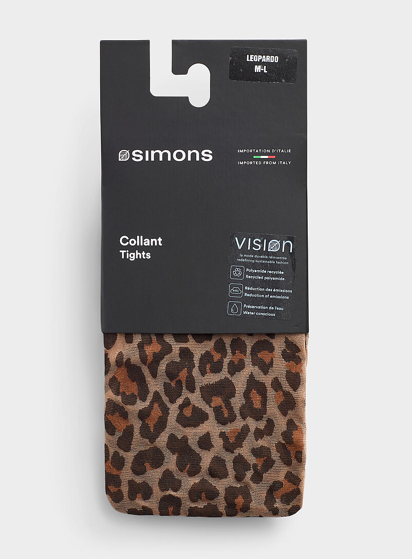 Leopard-print pantyhose Exclusive collection from Italy product image 2