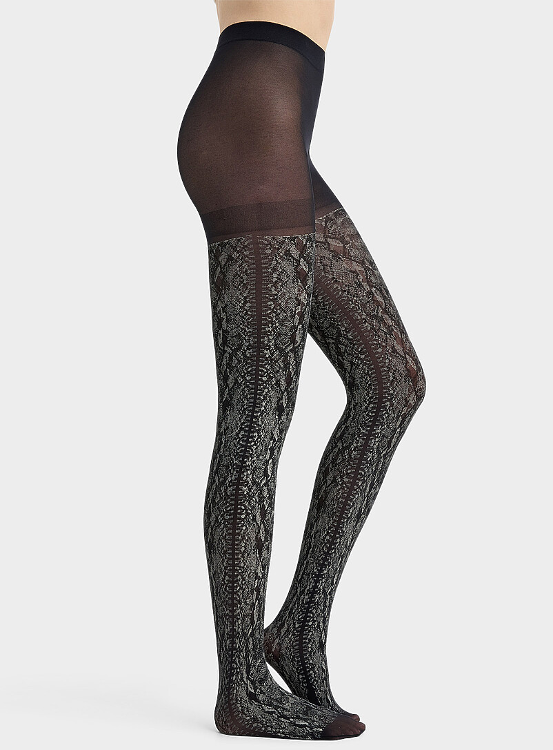 Faux-snakeskin tights Exclusive collection from Italy product image (primary)