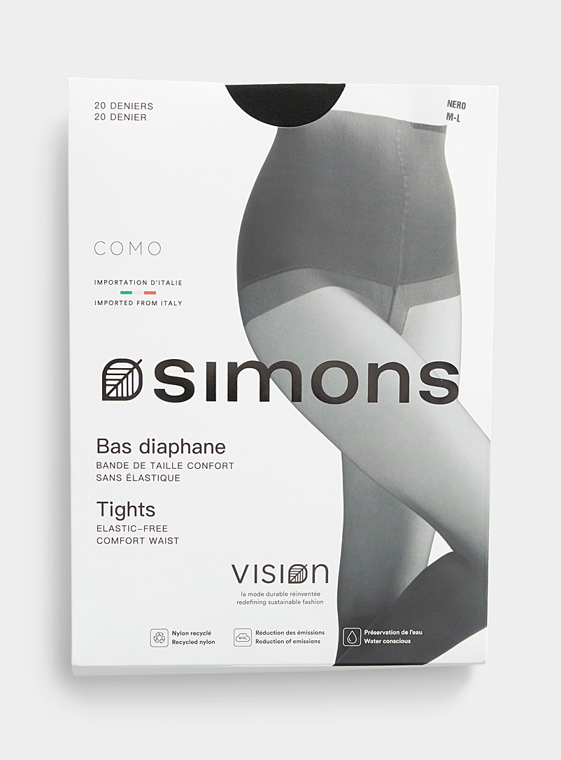 Elastic-free waistband Como pantyhose 20 denier - Fine Exclusive collection from Italy product image 2