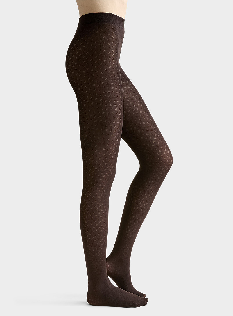 Geo Pointelle Knit Tights Exclusive Collection From Italy