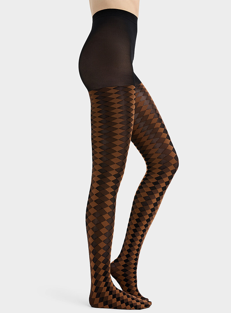Colourful argyle tights Exclusive collection from Italy product image (primary)