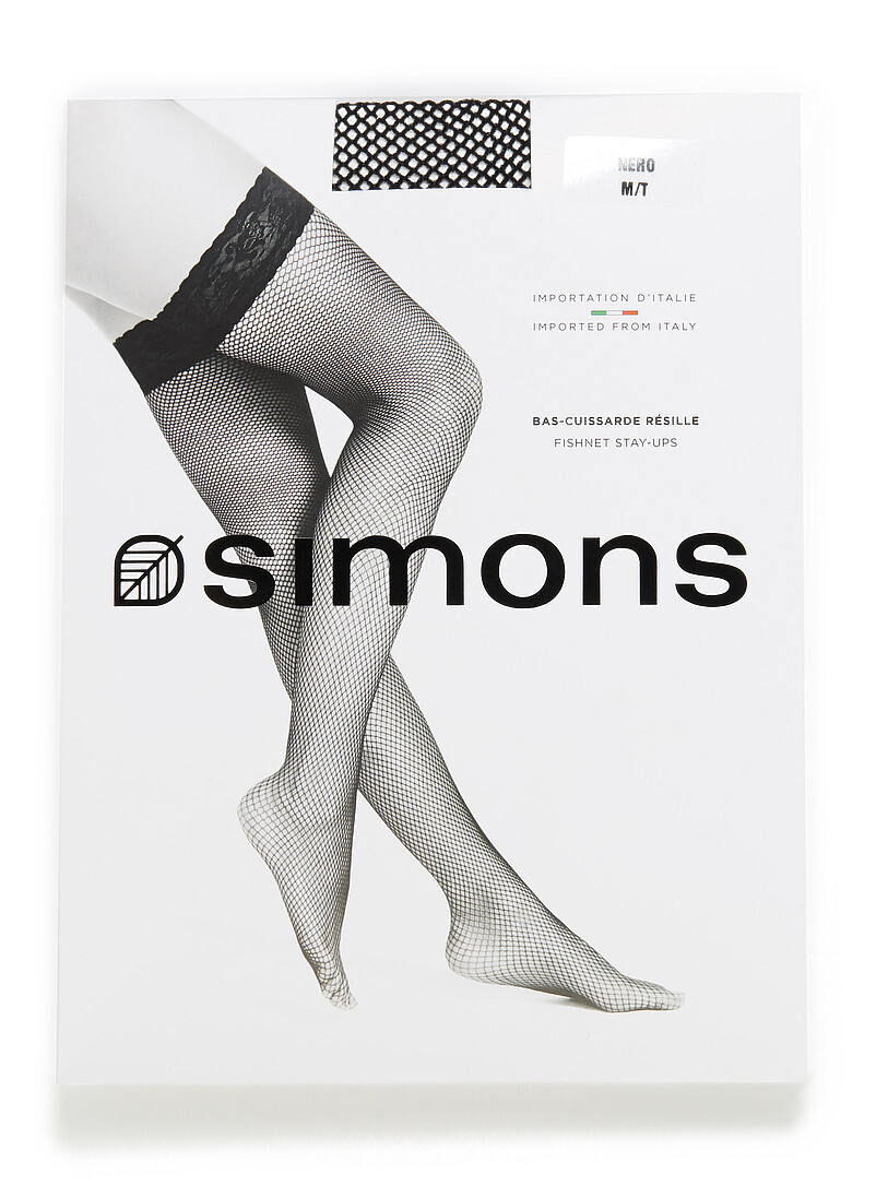 Essential fishnet stay-ups Exclusive collection from Italy product image 2