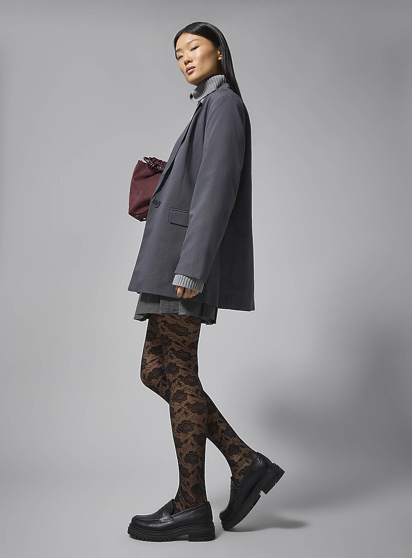 Rose lace pantyhose Exclusive collection from Italy product image 2
