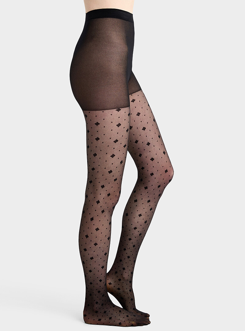 Diamond and dot pantyhose Exclusive collection from Italy product image (primary)