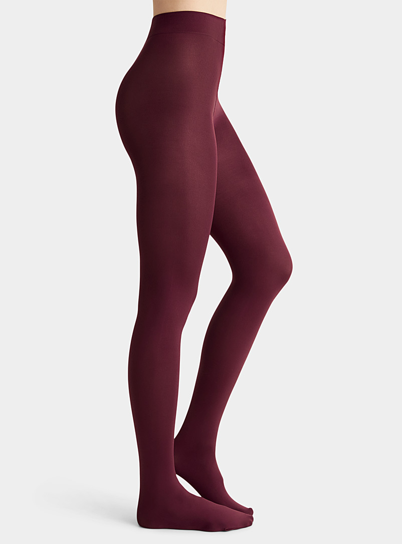 Simons Vino Solid 3D microfibre tights for women
