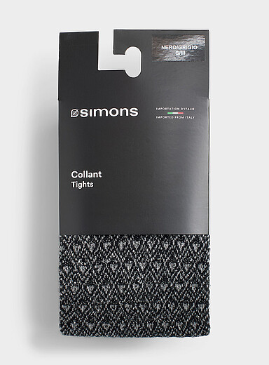 Two-tone diamond tights <b>Exclusive collection from Italy</b>