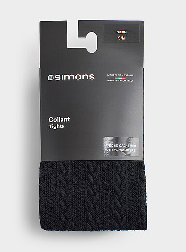 Le collant tricot c&acirc;bles <b>Collection exclusive d'Italie</b>
