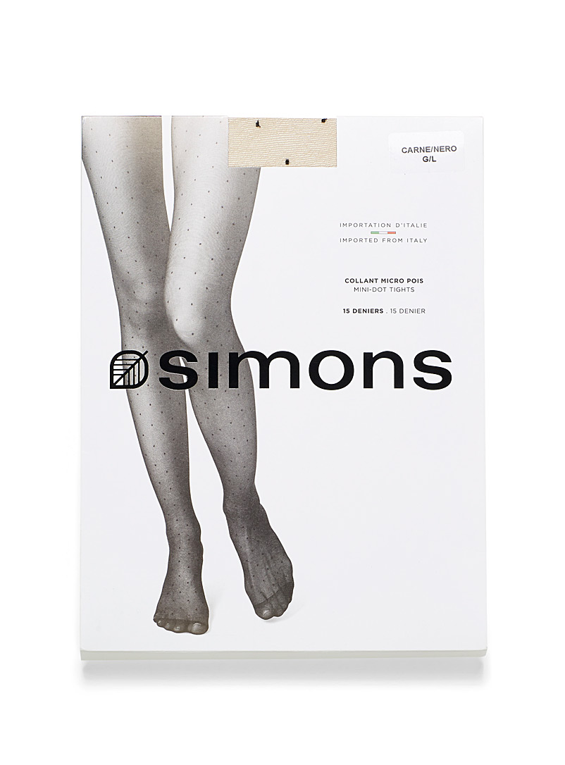 Black mini polka dot pantyhose 15 denier - Ultra-fine Exclusive collection from Italy product image 2