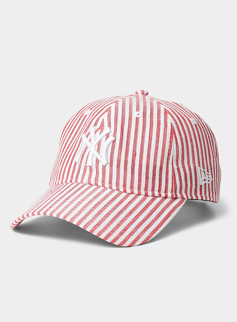 New Era Patterned red New York Yankees striped cap for men