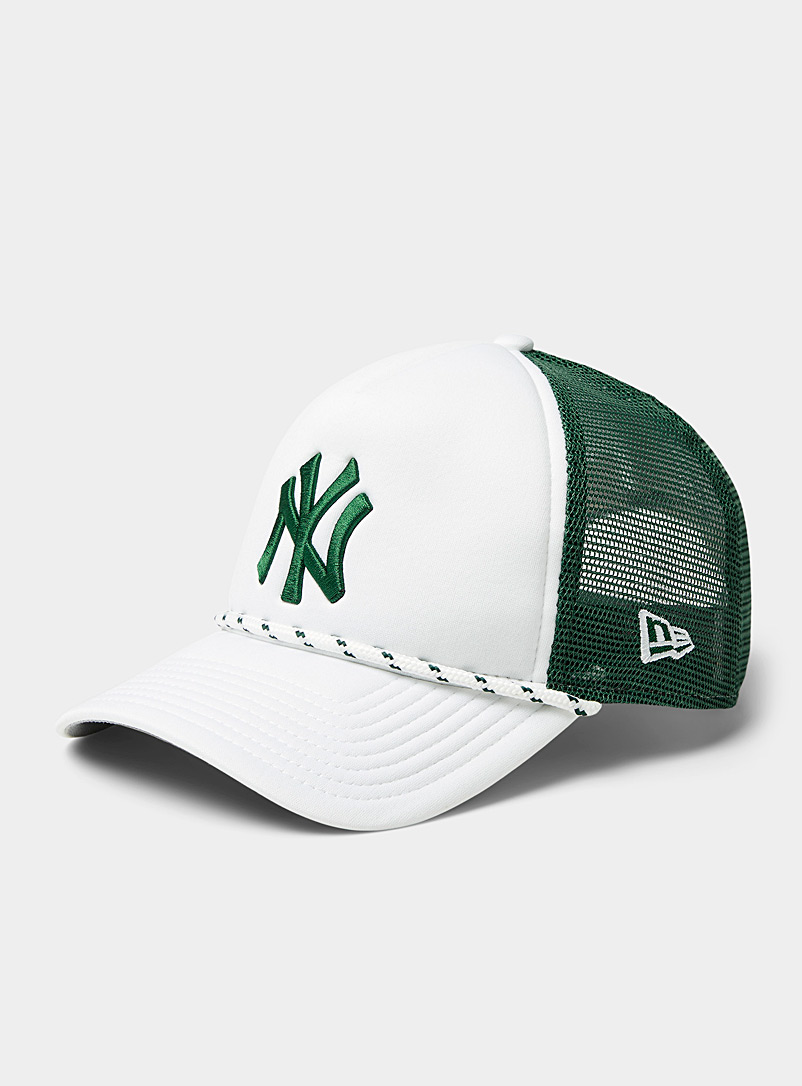 New Era: La casquette camionneur Yankees accents verts Vert foncé - Mousse pour homme