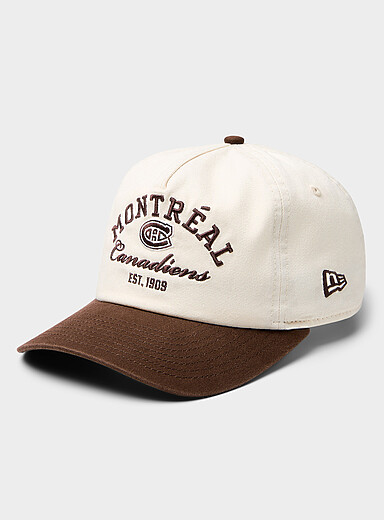 Montreal Canadiens cream and brown cap