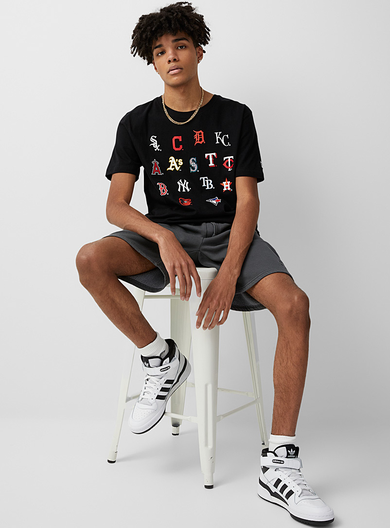 New Era: Le t-shirt multilogo Noir pour homme