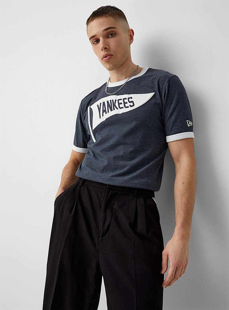 New Era: Le t-shirt Yankees Throwback Marine pour homme