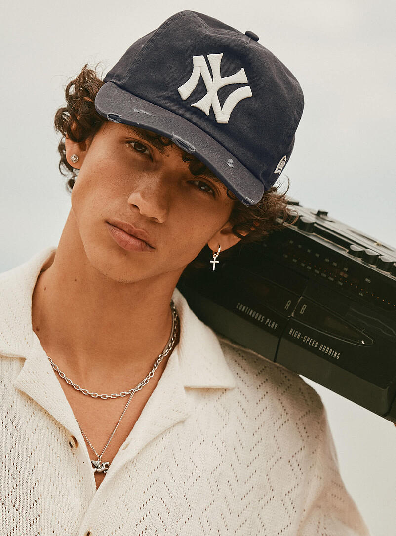 New York Yankees distressed cap Available exclusively at Simons product image (primary)
