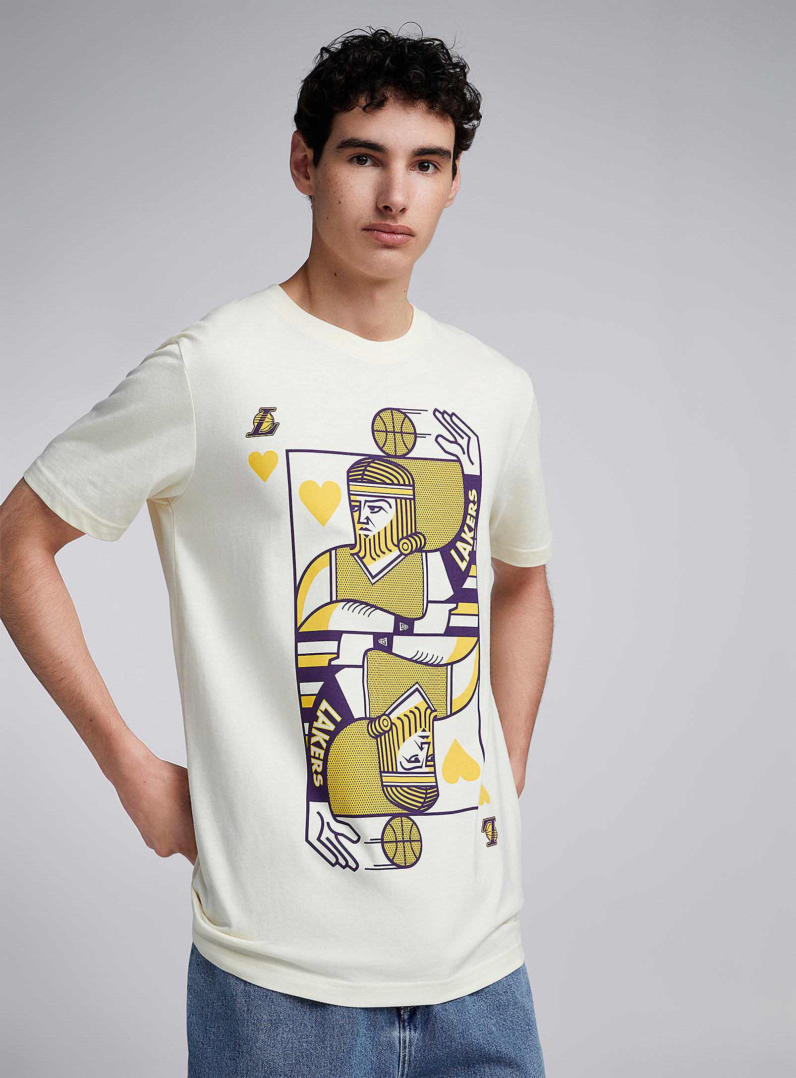New Era - Men's Lakers play card T-shirt