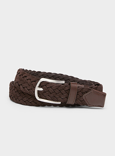 Braided suede belt <b>Exclusive collection from Italy</b>