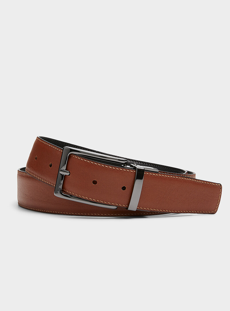 Reversible leather belt Exclusive collection from Italy product image 2