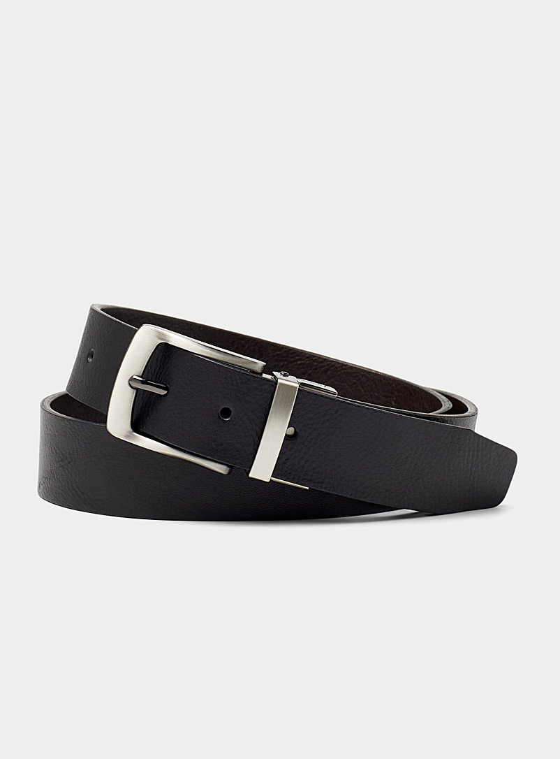 Reversible leather belt Exclusive collection from Italy product image (primary)