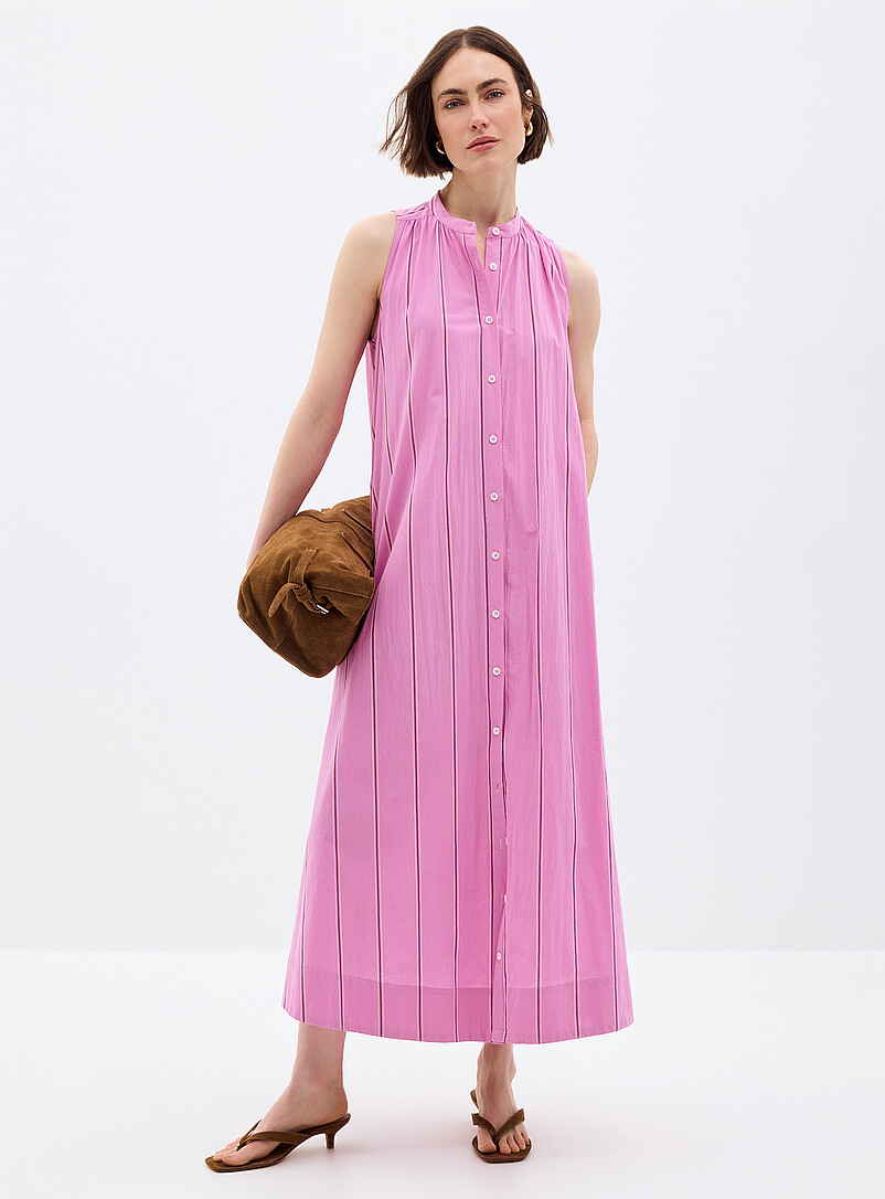 FRNCH: La robe &eacute;vas&eacute;e rose bonbon &agrave; rayures Rose pour femme