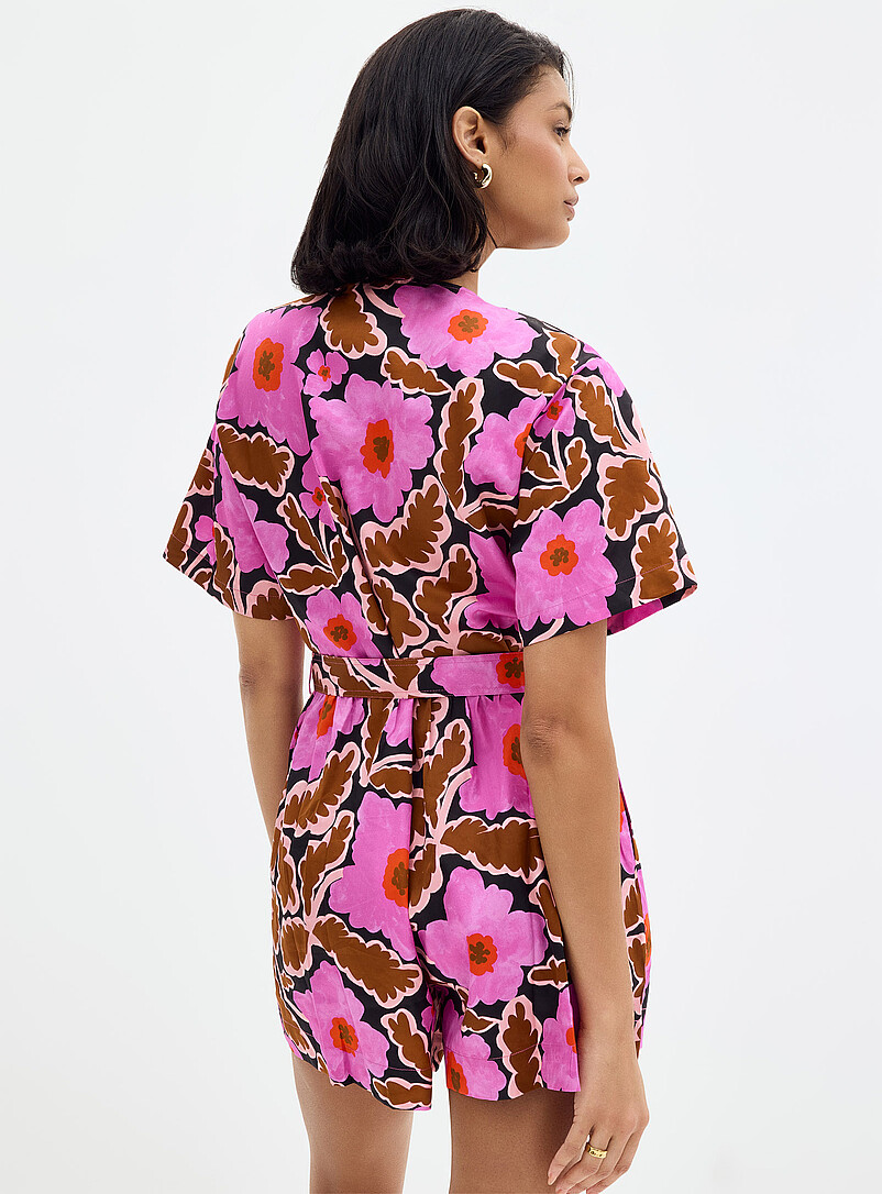 FRNCH: Le combishort ceintur&eacute; floraison fascinante Assorti pour femme