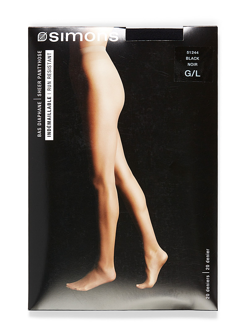 Simons Fawn Run-resistant minimalist sheer pantyhose for women