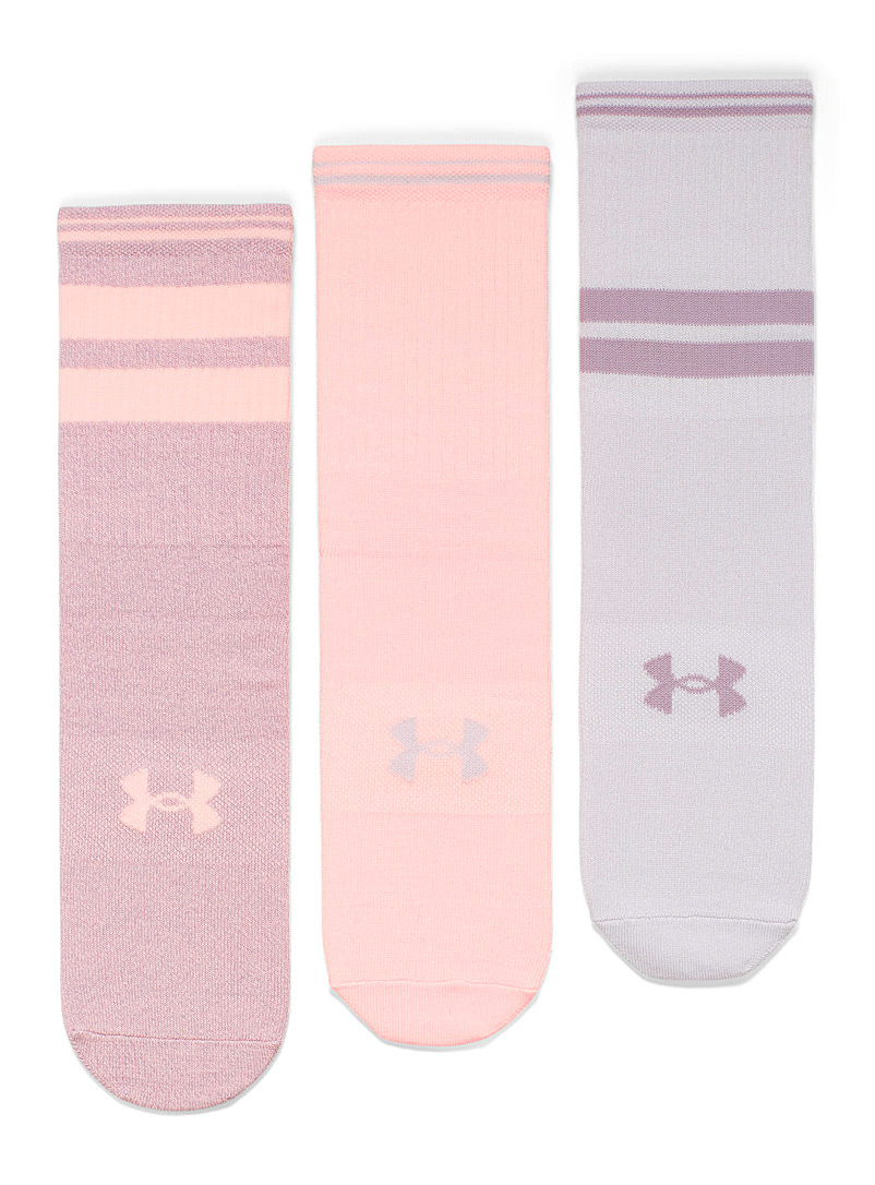 Under Armour Lilacs Sporty ribbed ankle socks Set of 3 for women