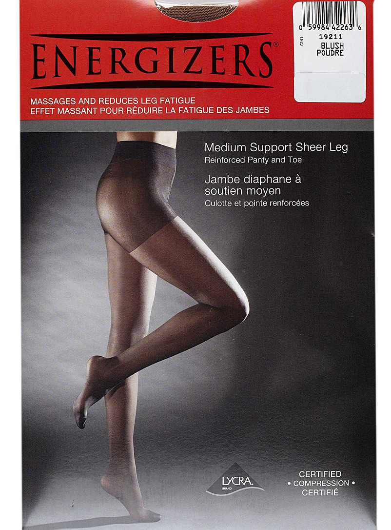 Energizers Light Brown Sheer support pantyhose for women