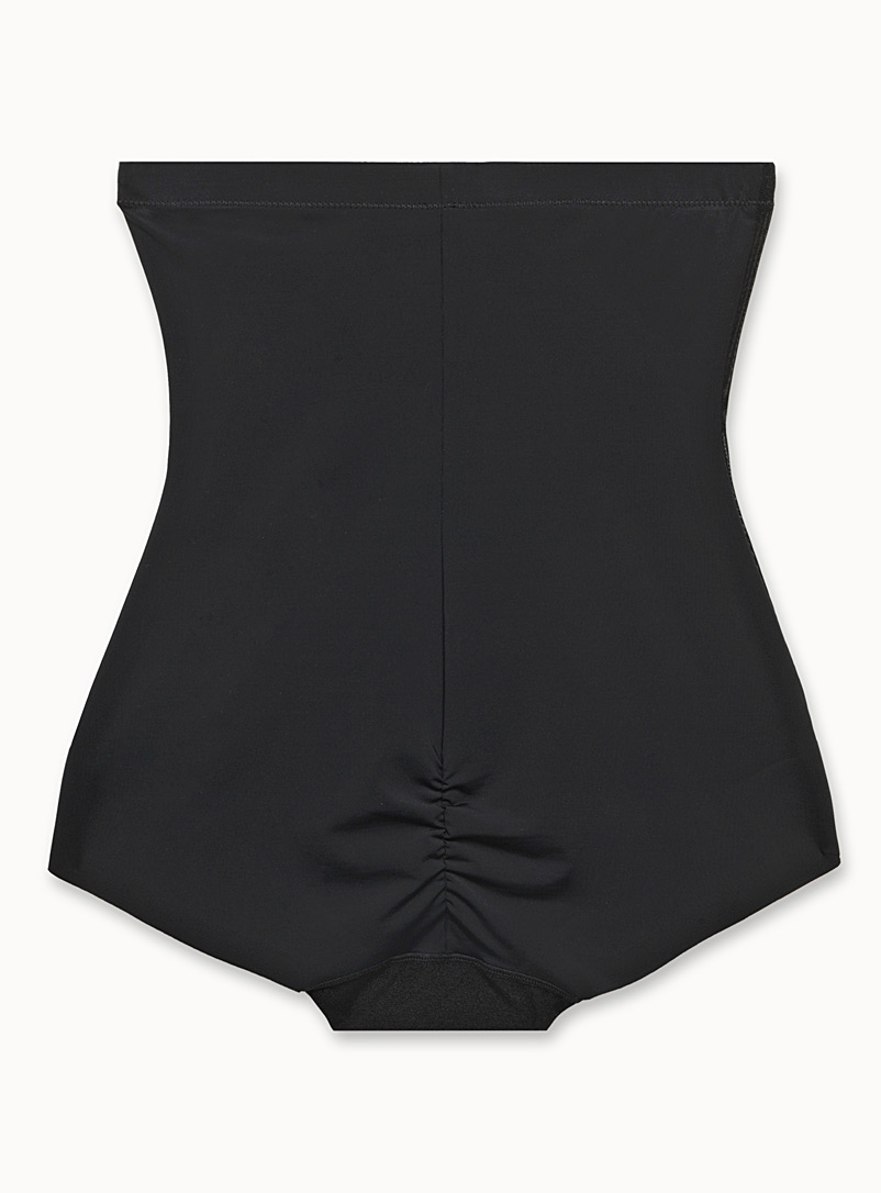 Silks Black High-waist control panty for women