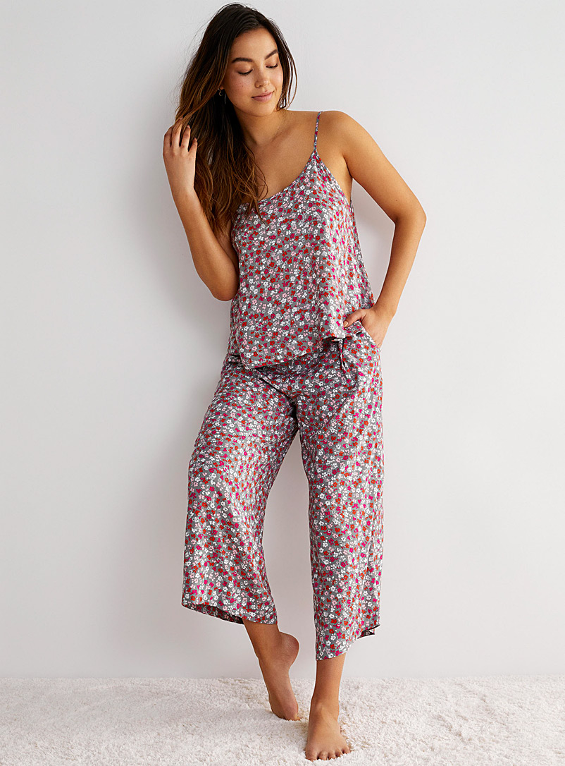 DKNY: L'ensemble pyjama fluide à fleurs Assorti pour femme