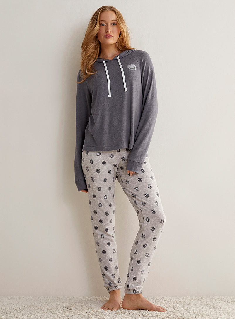 DKNY Grey Signature dots pyjama set for women