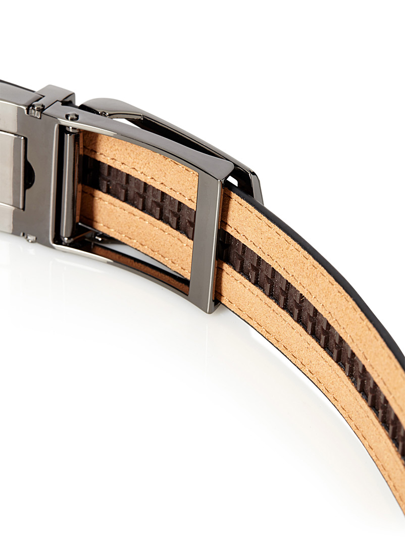 Le 31: La ceinture automatique boucle ajour&eacute;e Bleu pour homme