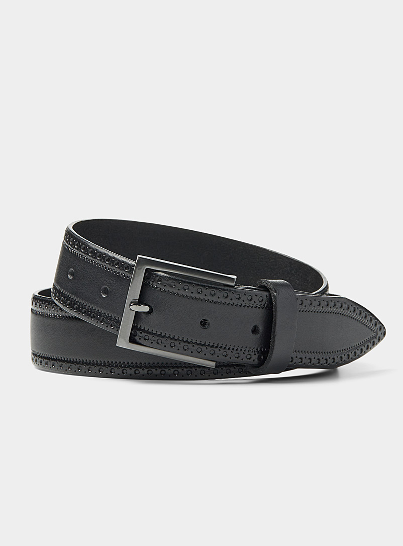 Matte-buckle belt, Le 31, Dressy Belts for Men