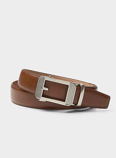 La ceinture automatique boucle textur&eacute;e