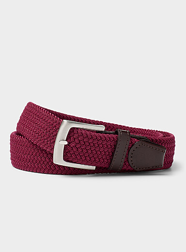 Le 31: La ceinture tress&eacute;e Bourgogne pour homme