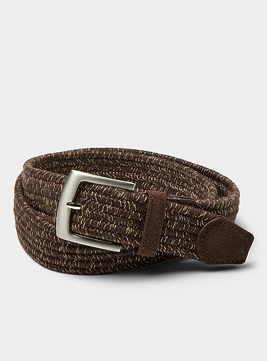 Mocha braided belt