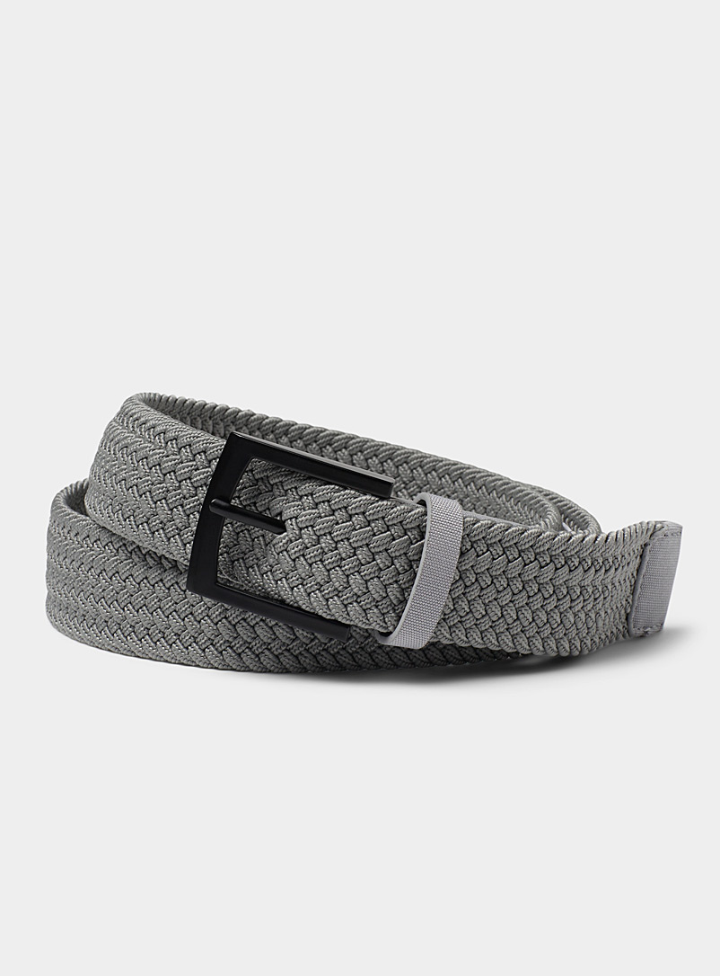 Men's Elastic Grey Belt