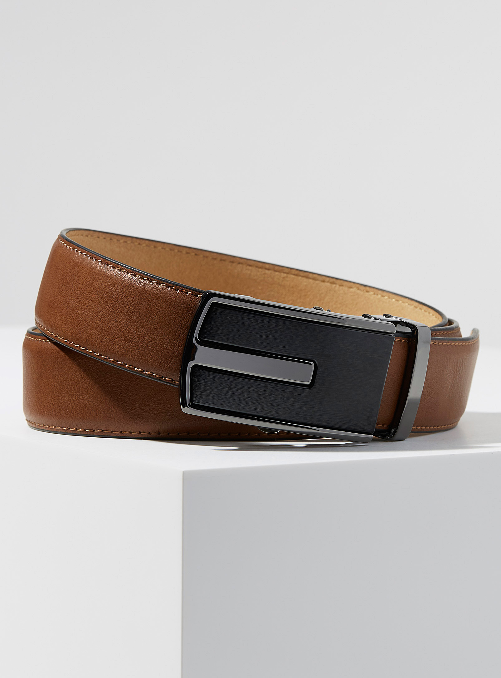 Le 31 Two-metal Automatic Belt In Fawn